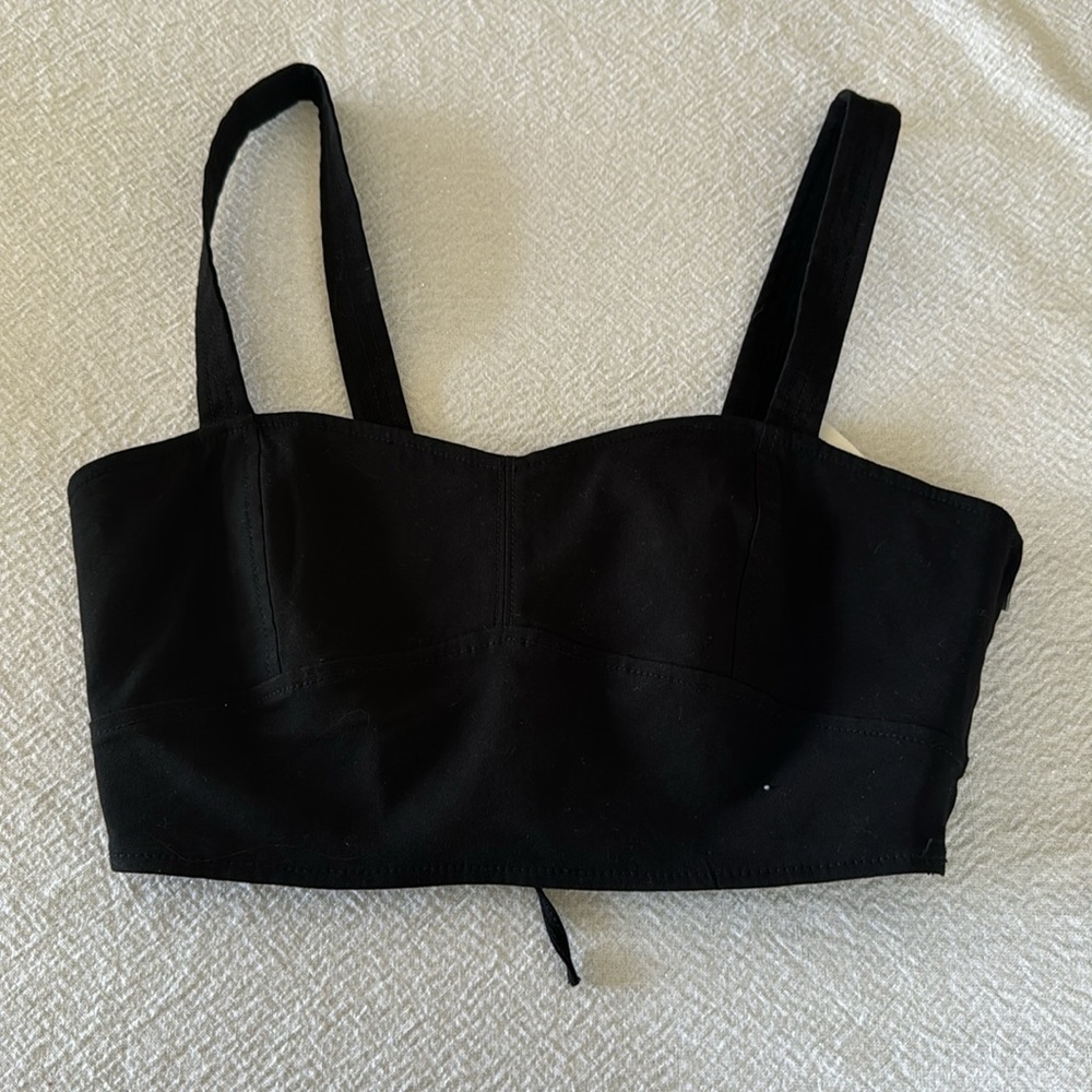 A.L.C. LAYLA CROP TOP, Black, size 8, $325 - Picture 5 of 9